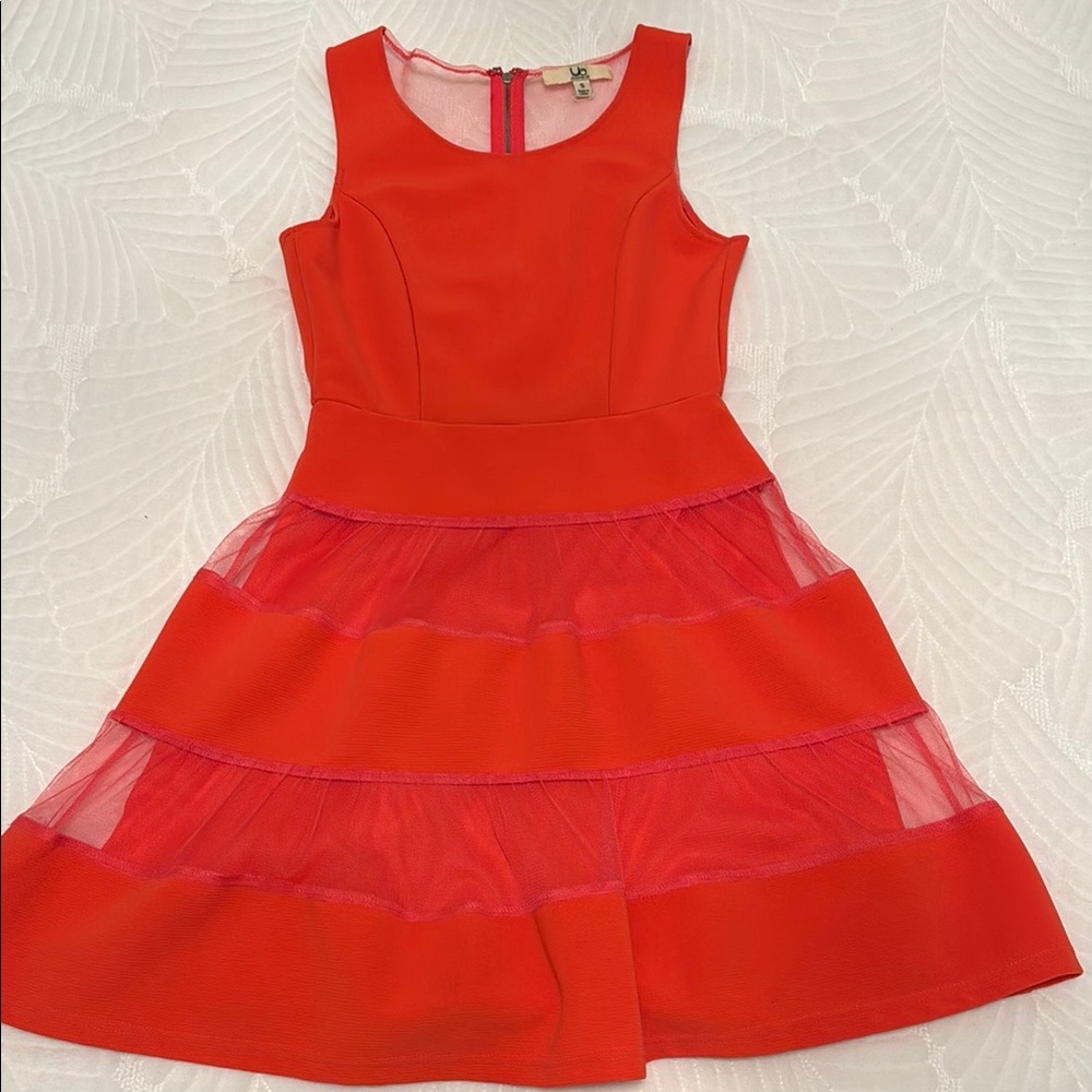 Elegant Coral Dress